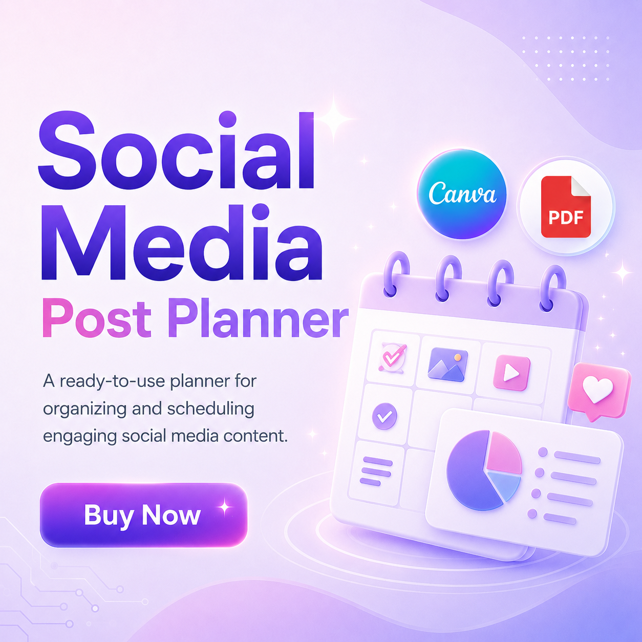 Social Media Post Planner – Canva + PDF
