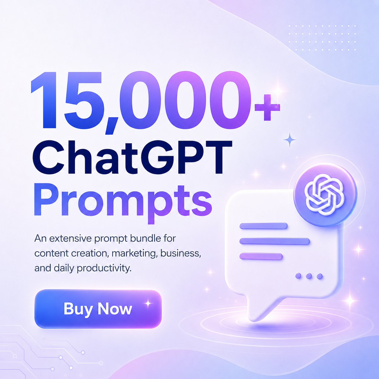 15,000+ ChatGPT Prompts Mega Bundle